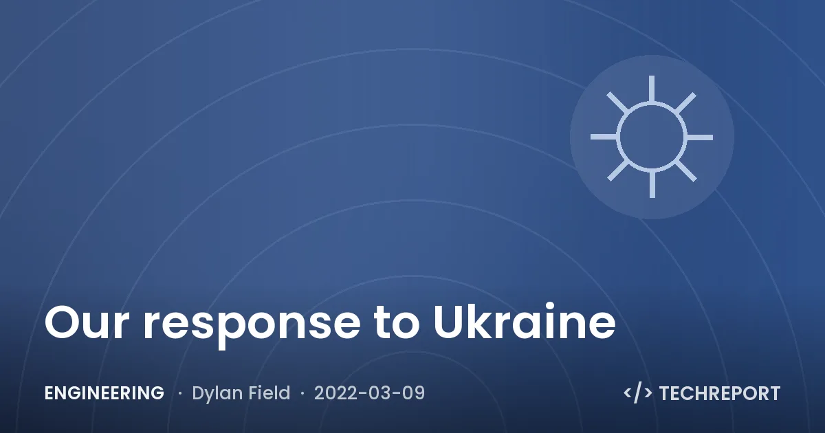 Engineering — Our response to Ukraine