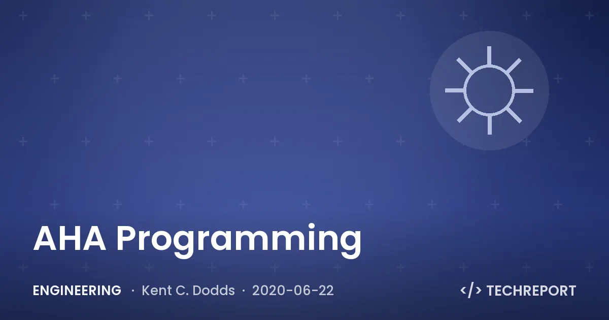 AHA Programming 💡