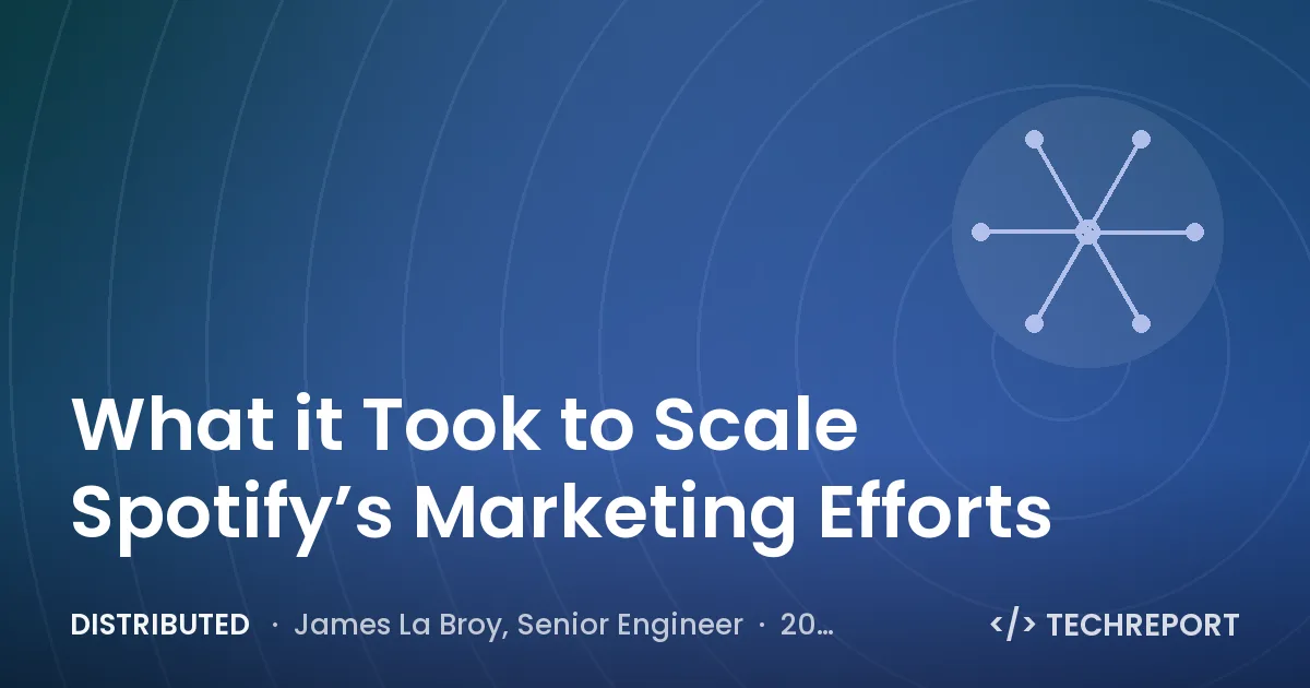 Distributed — What it Took to Scale Spotify’s Marketing Efforts