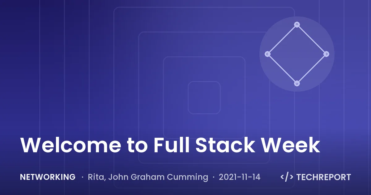 Networking — Welcome to Full Stack Week
