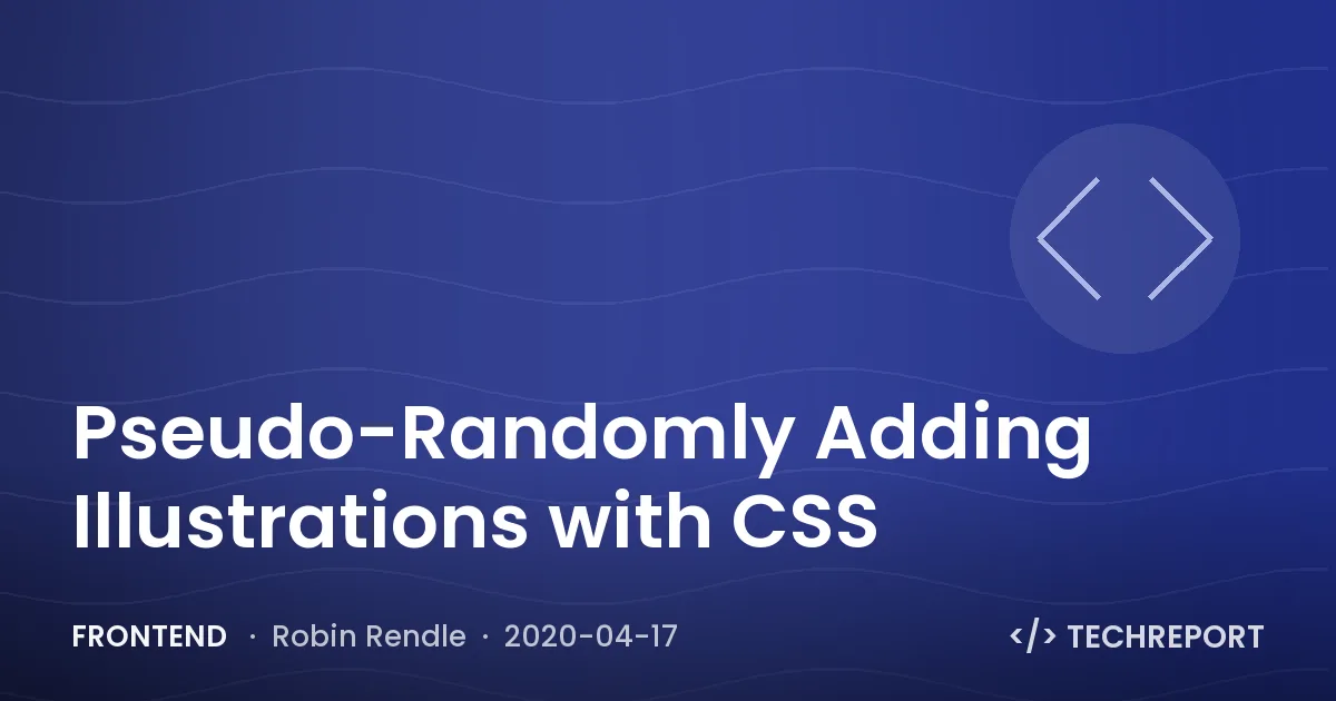 Pseudo-Randomly Adding Illustrations with CSS
