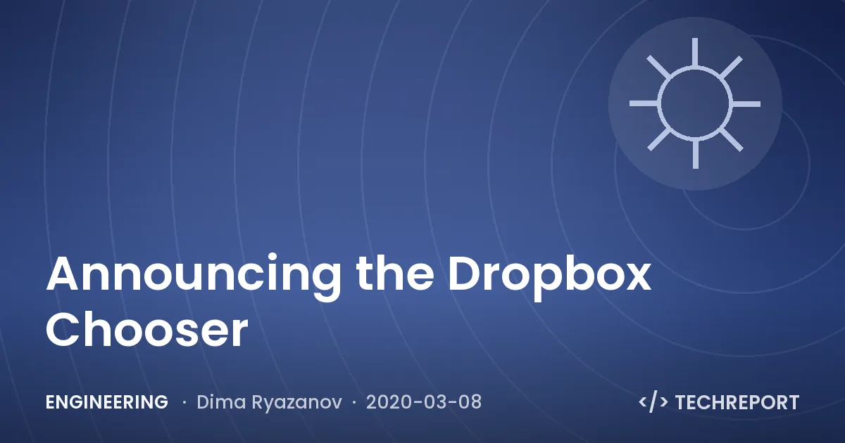 Engineering — Announcing the Dropbox Chooser