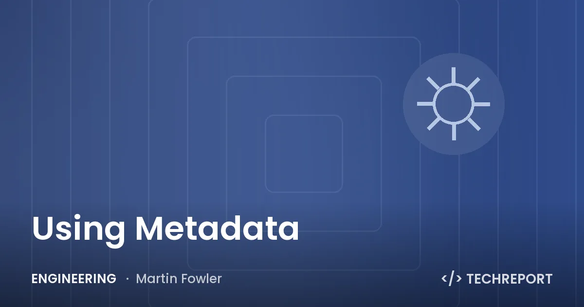Using Metadata