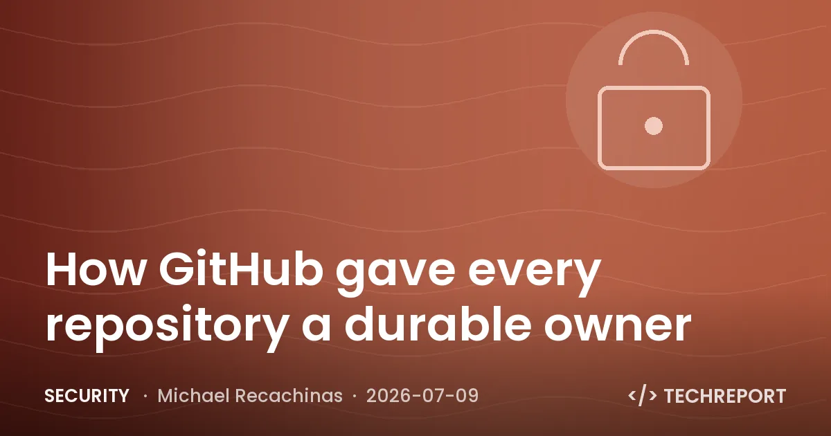 Security — How GitHub gave every repository a durable owner