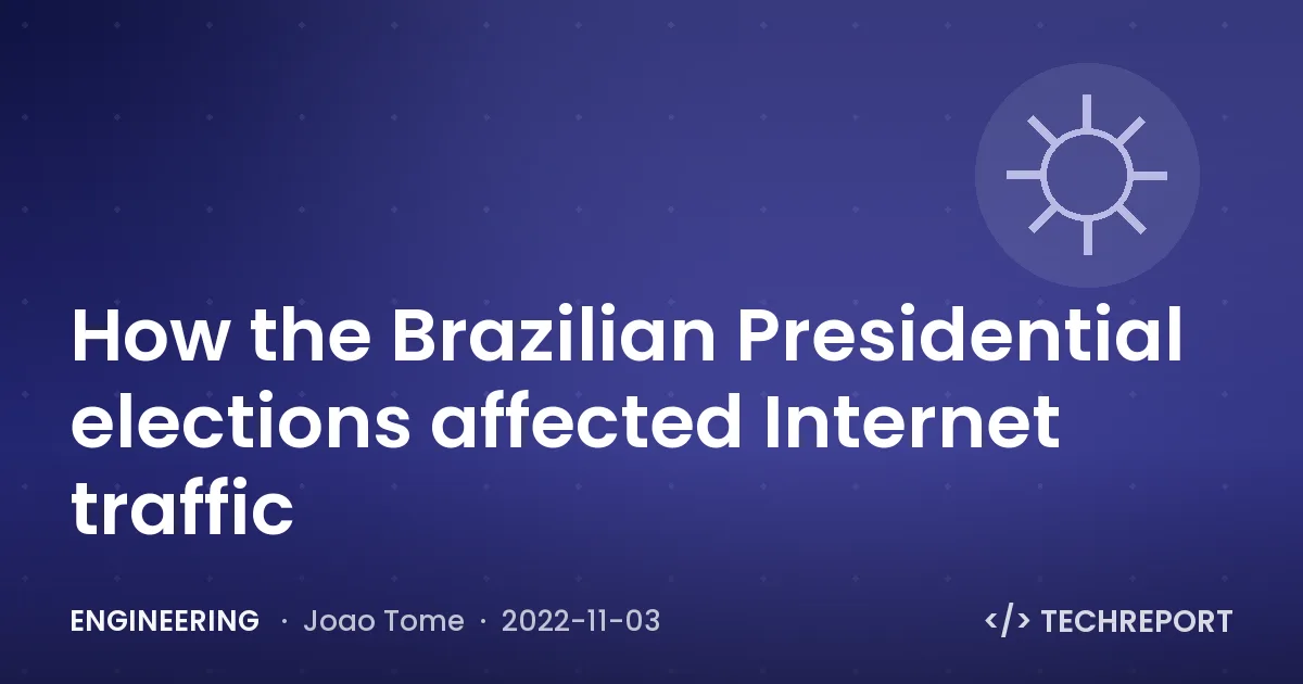 How the Brazilian Presidential elections affected Internet traffic
