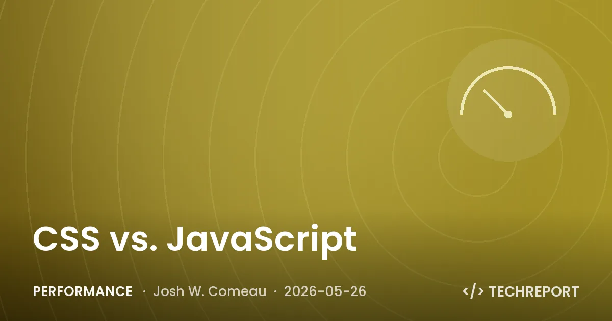 CSS vs. JavaScript