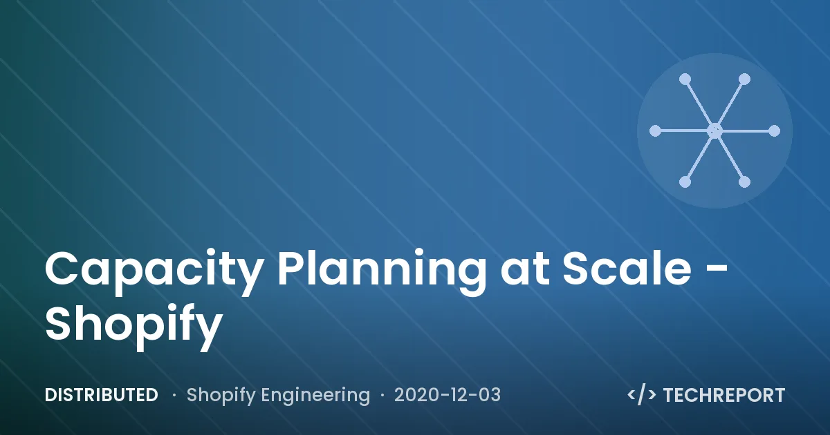 Distributed — Capacity Planning at Scale - Shopify