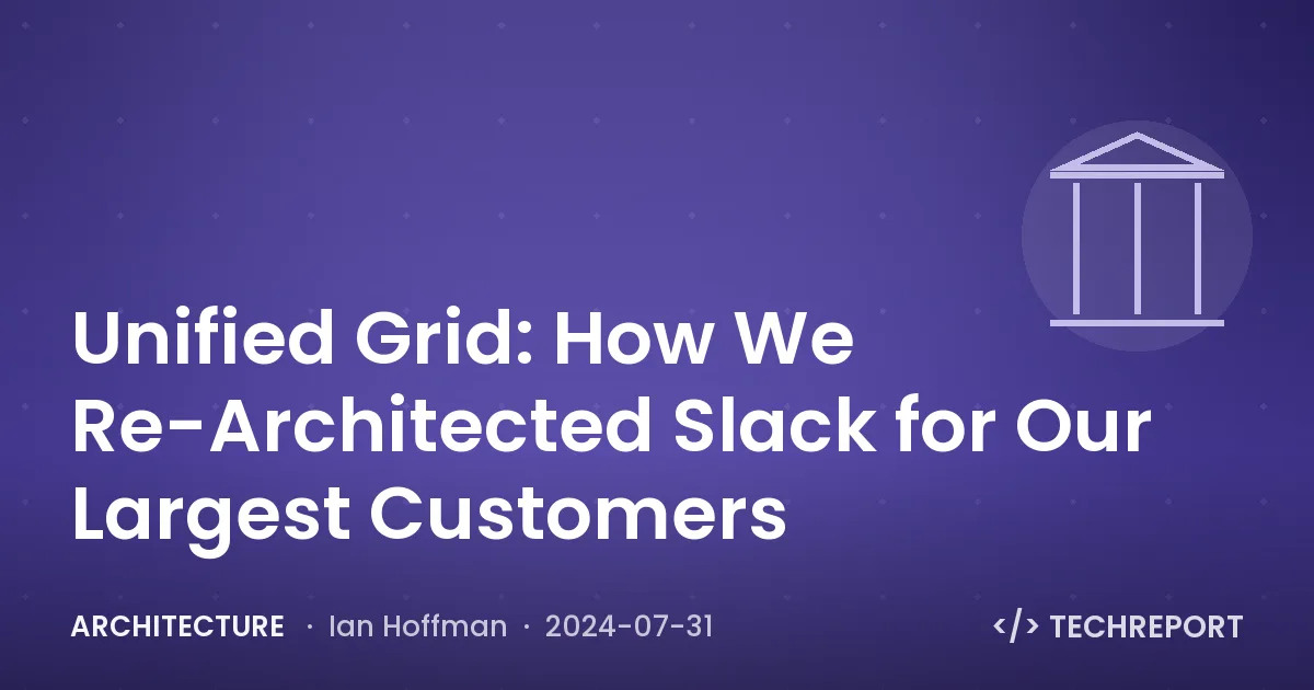 Architecture — Unified Grid: How We Re-Architected Slack for Our Largest Customers