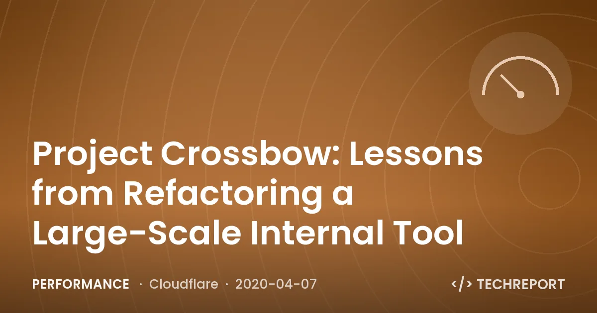 Project Crossbow: Lessons from Refactoring a Large-Scale Internal Tool