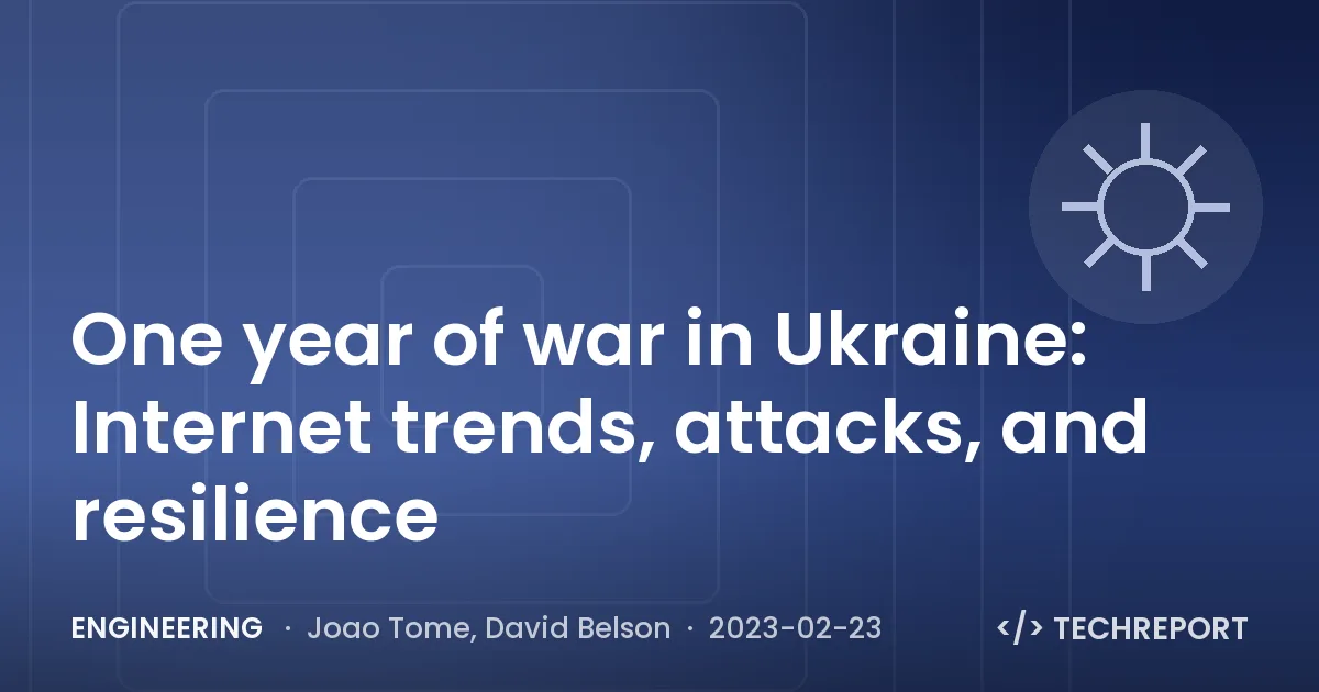 Engineering — One year of war in Ukraine: Internet trends, attacks, and resilience