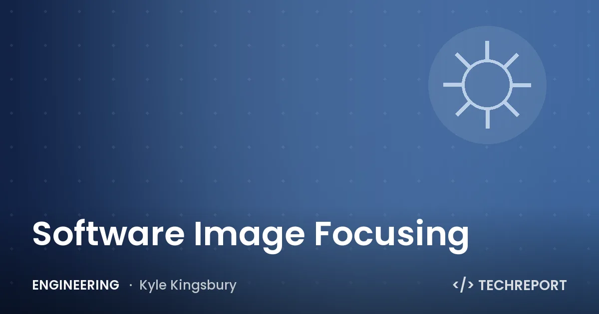 Software Image Focusing