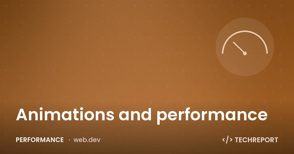 Performance — Animations and performance