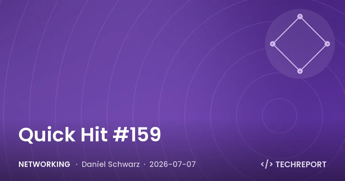 Networking — Quick Hit #159