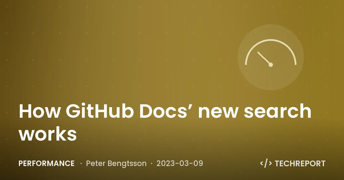 How GitHub Docs’ new search works