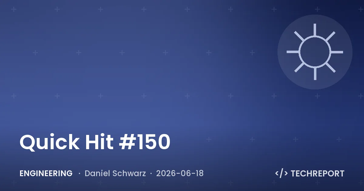 Engineering — Quick Hit #150