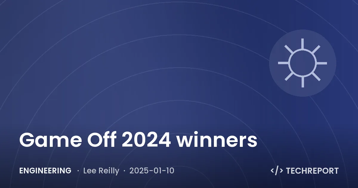 Engineering — Game Off 2024 winners