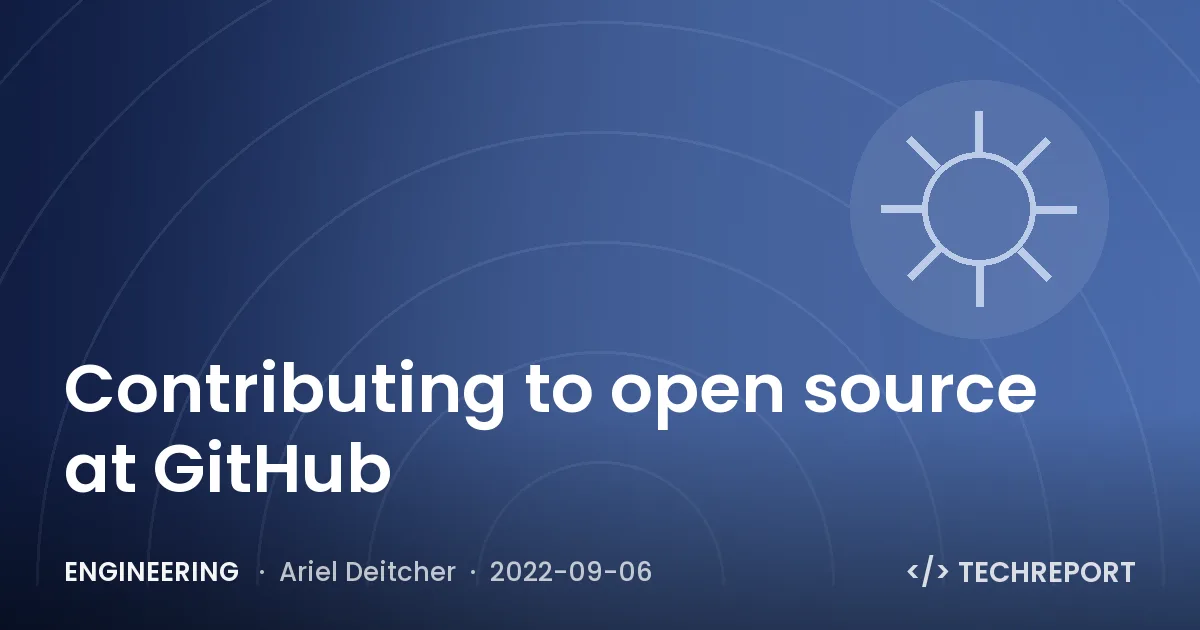 Engineering — Contributing to open source at GitHub