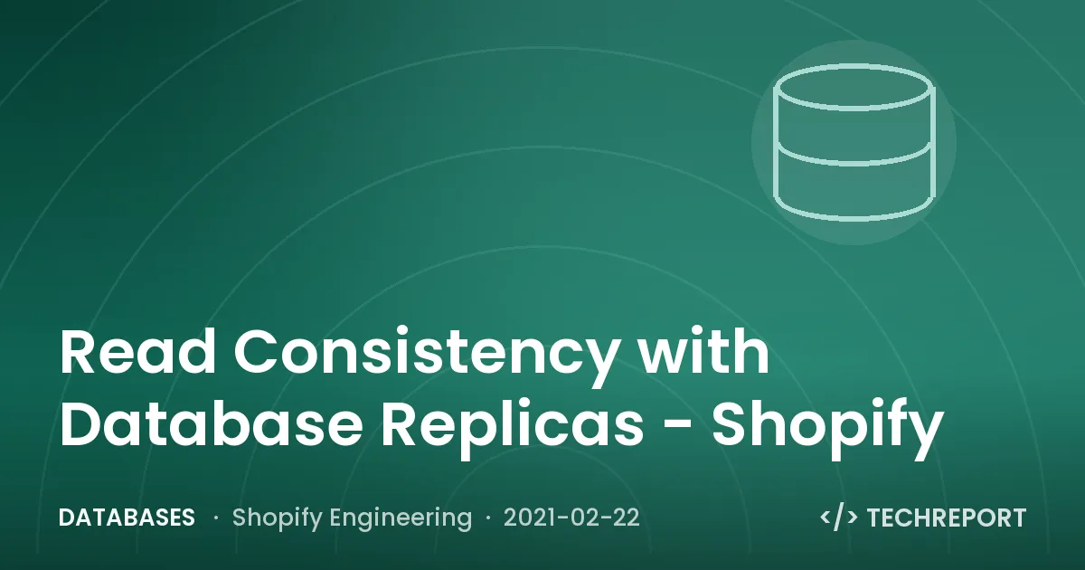 Read Consistency with Database Replicas - Shopify