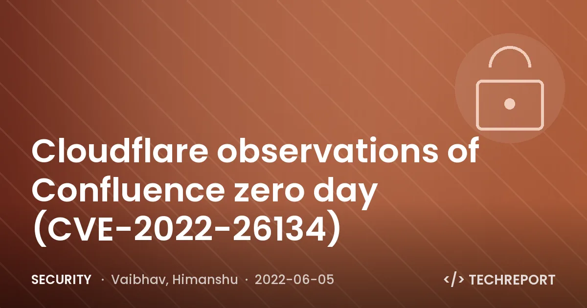 Cloudflare observations of Confluence zero day (CVE-2022-26134)
