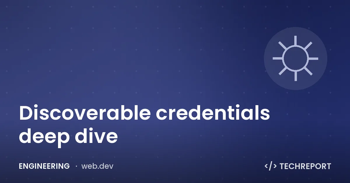 Discoverable credentials deep dive