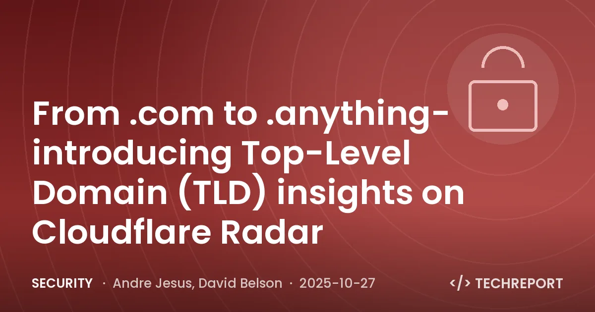 From .com to .anything- introducing Top-Level Domain (TLD) insights on Cloudflare Radar