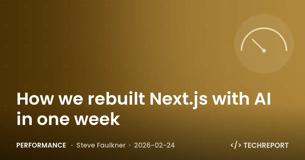 Performance — How we rebuilt Next.js with AI in one week
