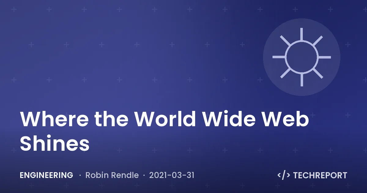 Engineering — Where the World Wide Web Shines