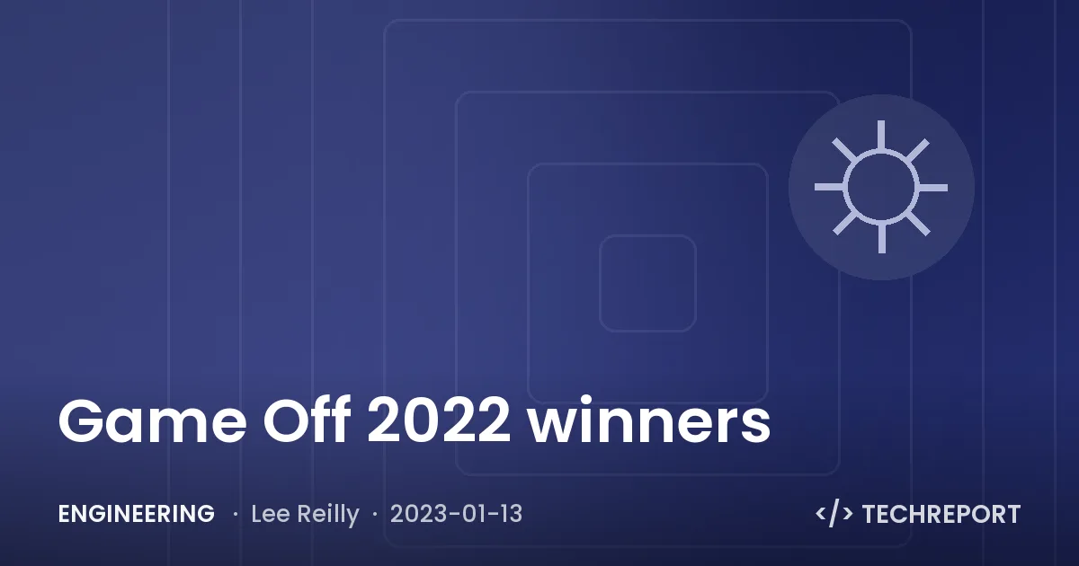 Engineering — Game Off 2022 winners 🏆