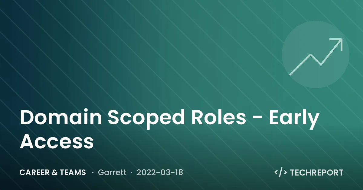 Domain Scoped Roles - Early Access