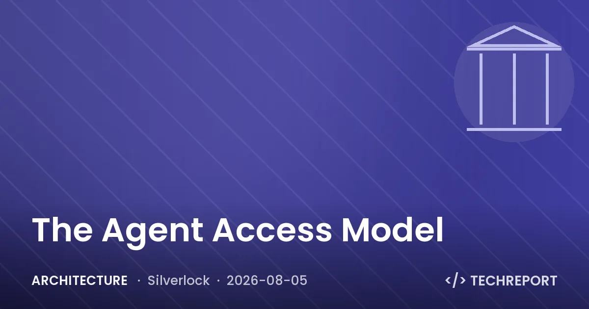 Architecture — The Agent Access Model