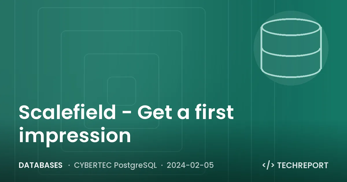 Scalefield - Get a first impression