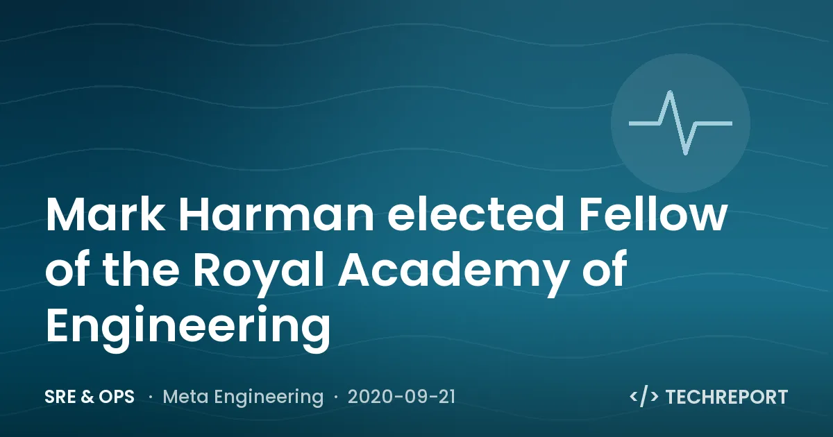 Mark Harman elected Fellow of the Royal Academy of Engineering