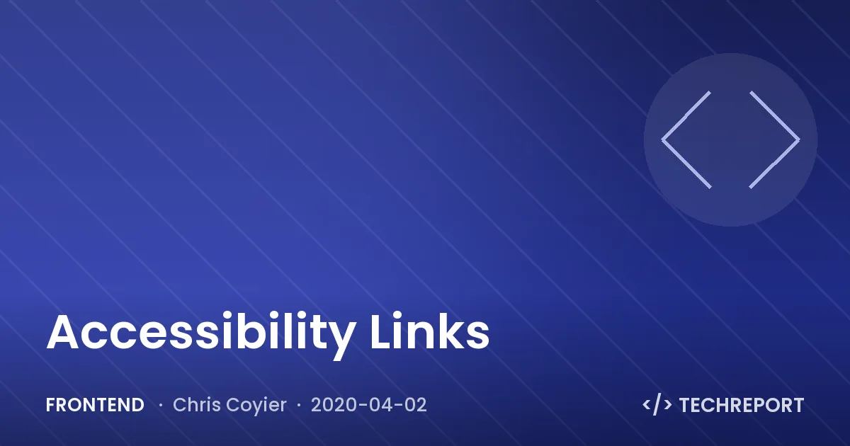 Accessibility Links
