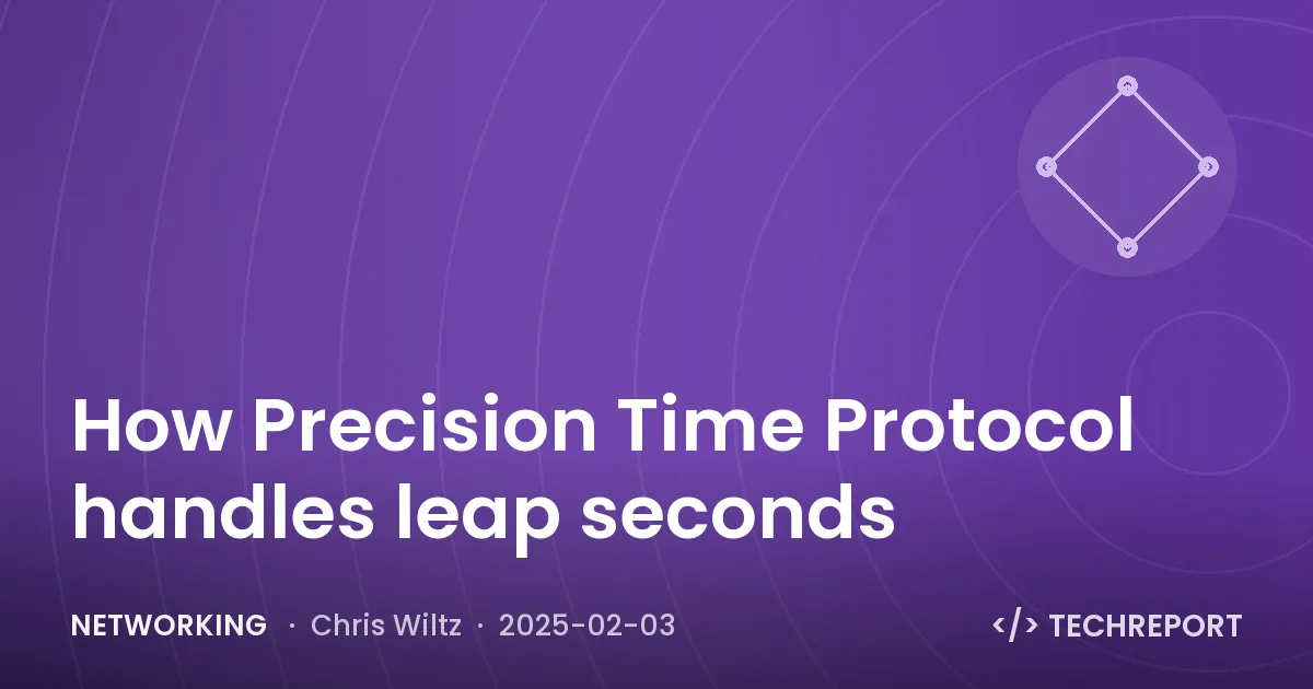 Networking — How Precision Time Protocol handles leap seconds