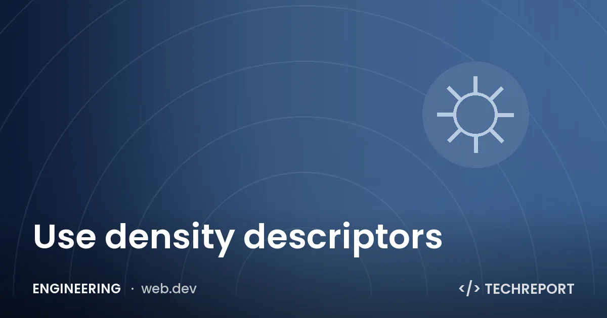 Use density descriptors