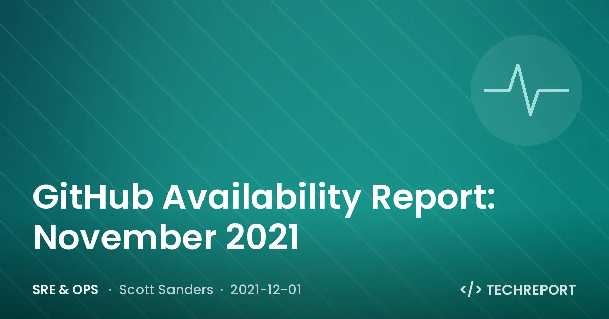GitHub Availability Report: November 2021