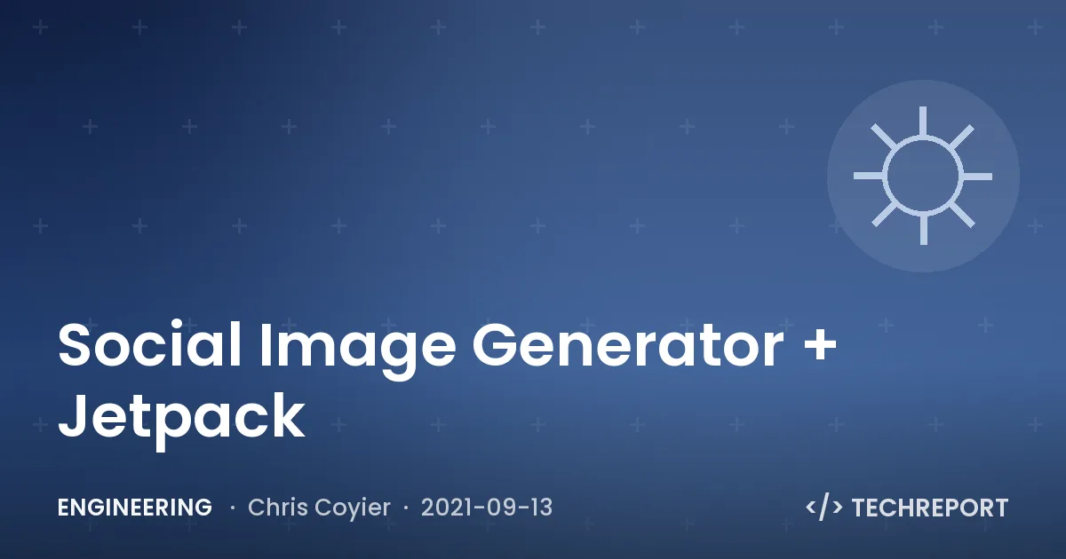 Social Image Generator + Jetpack