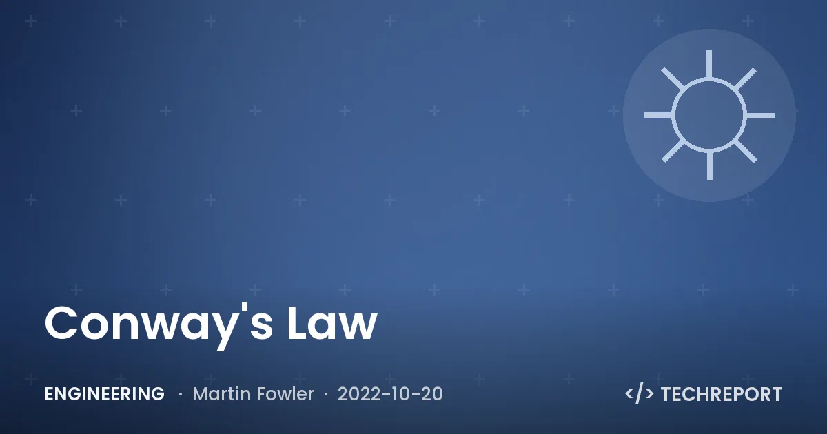 Engineering — Conway's Law