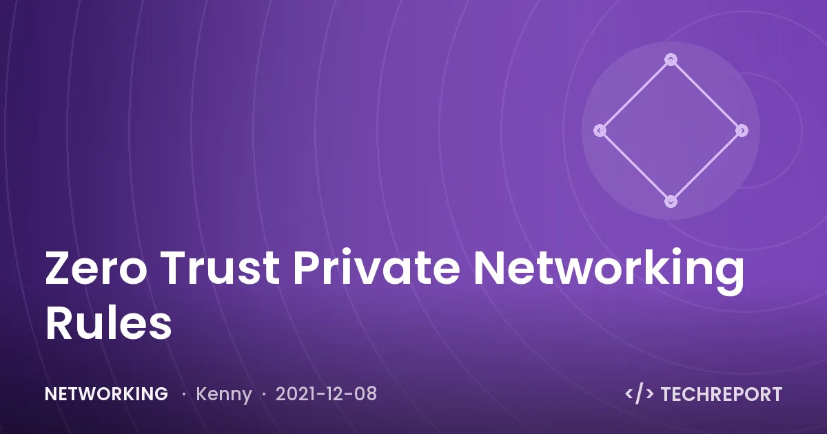 Zero Trust Private Networking Rules