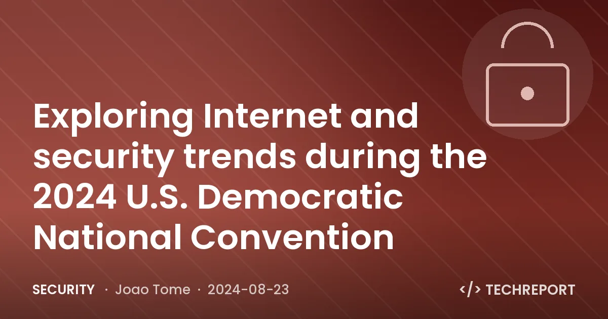 Exploring Internet and security trends during the 2024 U.S. Democratic National Convention