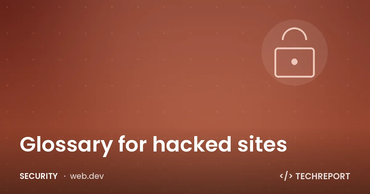 Security — Glossary for hacked sites