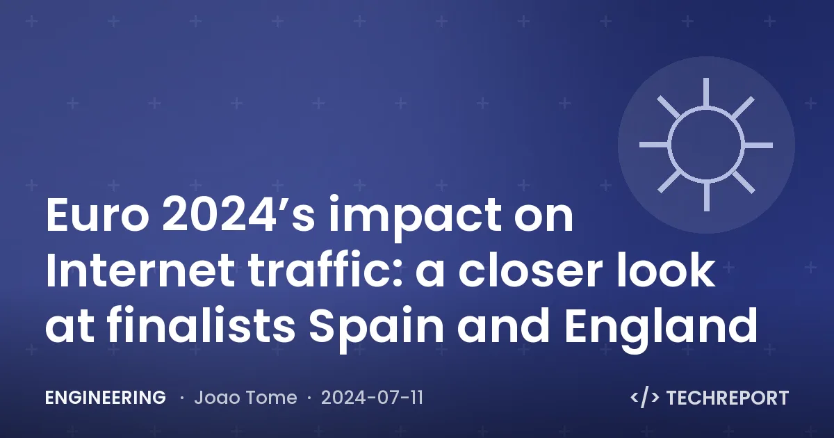 Euro 2024’s impact on Internet traffic: a closer look at finalists Spain and England