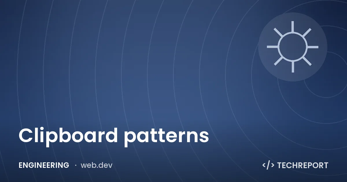 Clipboard patterns
