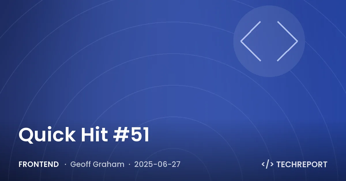 Frontend — Quick Hit #51