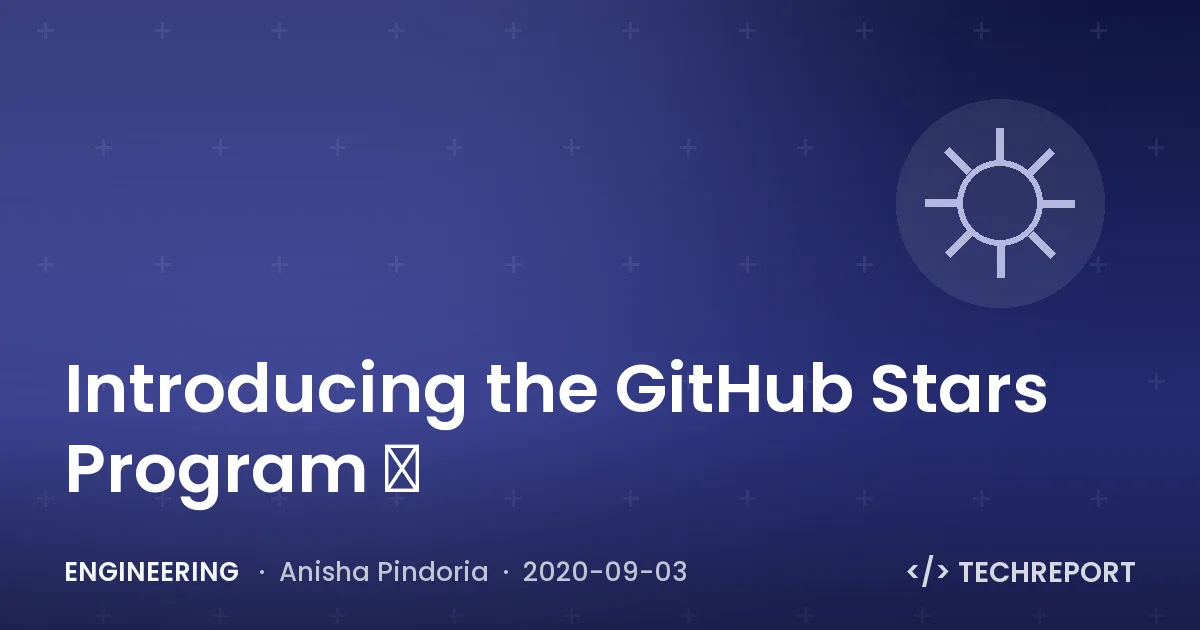 Introducing the GitHub Stars Program ⭐️