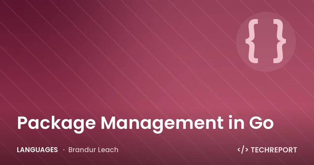 Languages — Package Management in Go