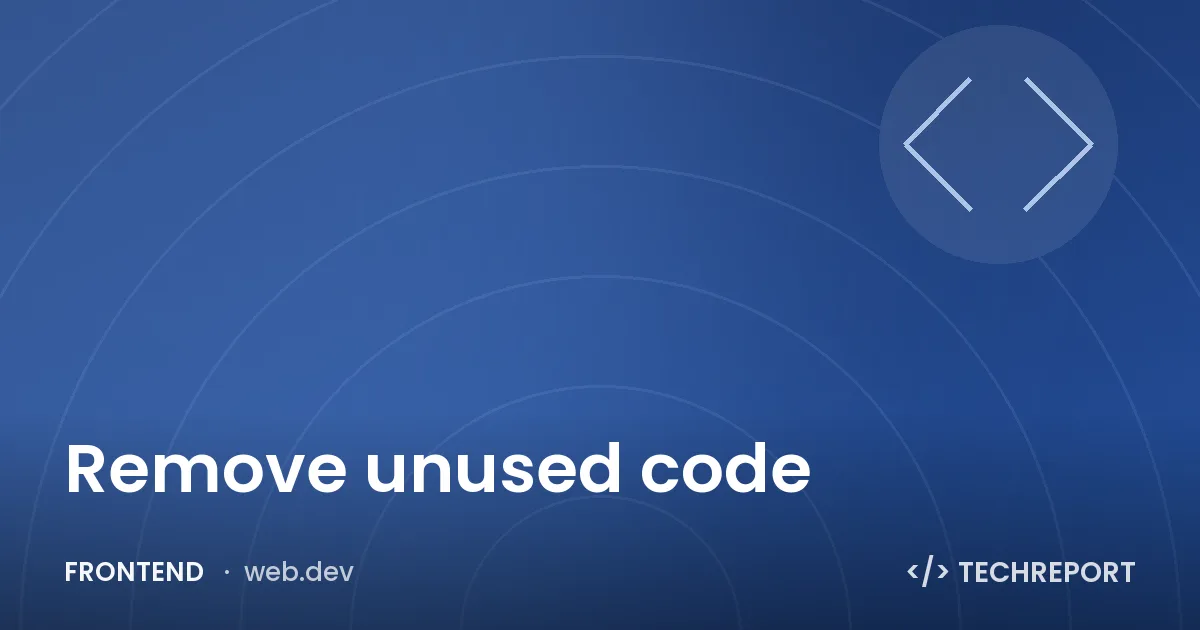 Remove unused code
