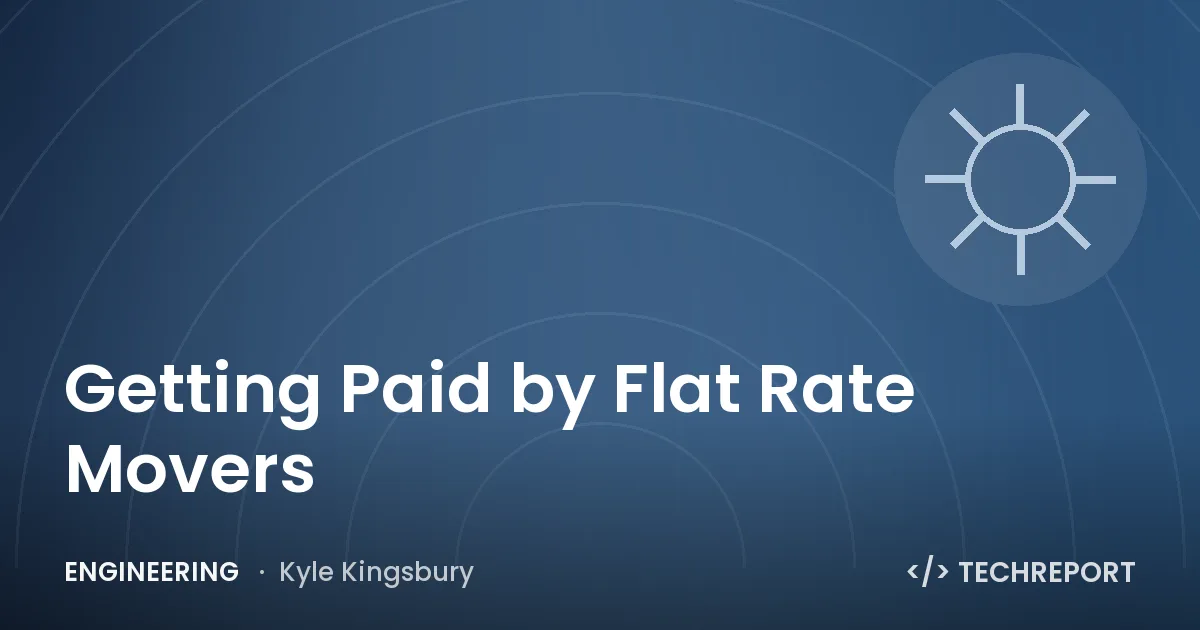 Getting Paid by Flat Rate Movers