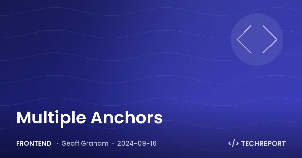 Multiple Anchors