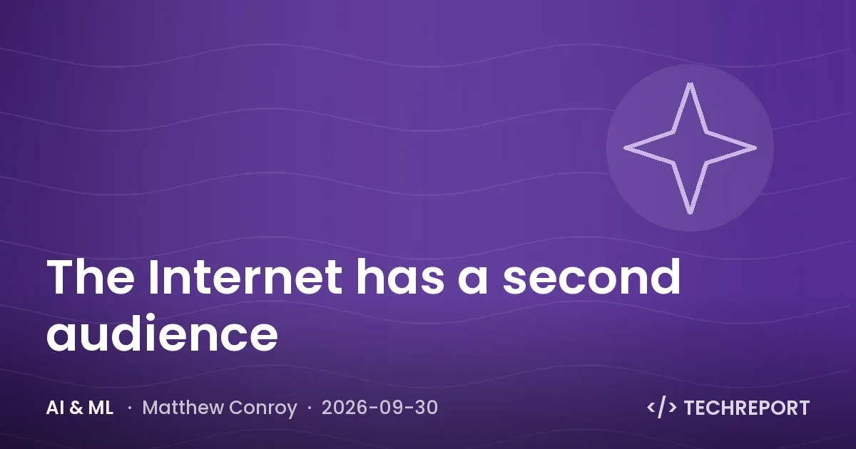 AI & ML — The Internet has a second audience